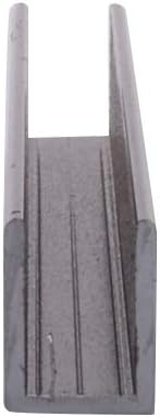 Brixwell SDCD38BL-CCP72 Black 3/8" Fixed Panel Shower Door Deep U-Channel - Image 5