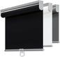 Cordless 100% Blackout Roller Shades for Windows,UV Protection Pull Down Shades,Room Darkening Door Blinds Thermal Insulated Fabric for Home Office and Bedroom(16" W x 72" H,Black)