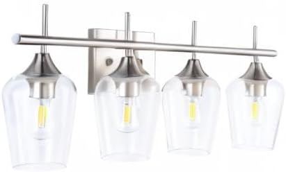 VONLUCE Bathroom Vanity Light, 4 Light Bathroom Light Fixture Over Mirror - Image 10