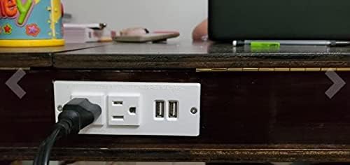 Recessed Power Strip with USB Mountable Power Strip with USB 2 Power Outlets 2 - Image 6