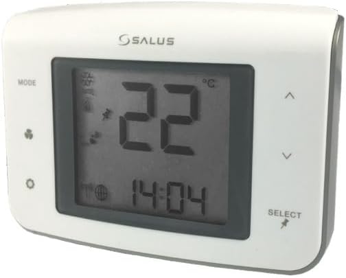 SALUS Wired Fan Coil Thermostat – Adjustable Temperature-Controlled Thermostat by Unknown