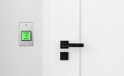 Push to Exit Button Big Square Press Button Green LED Indicator Stainless Steel - Image 6