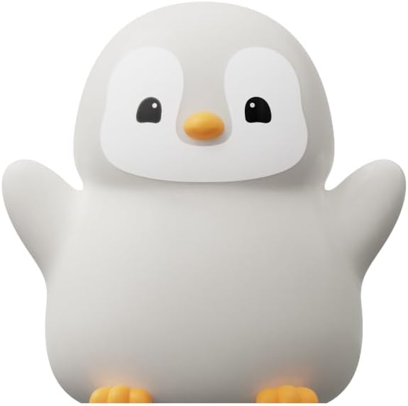 ATSUI Happy Penguin Night Light, LED Squishy Novelty Animal Lamp, Food Grade - Image 7