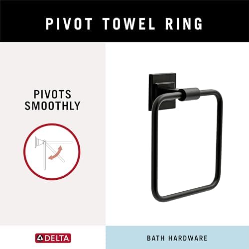 delta faucet mclaren 3-piece bathroom set, matte black, close-up detail