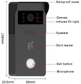 MENGQI-CONTROL LCD Touch Screen Video Intercom Kit Outdoor Camera Monitor Phone - Image 4