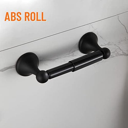 bgl bathroom accessory set, matte black adjustable expandable, close-up detail