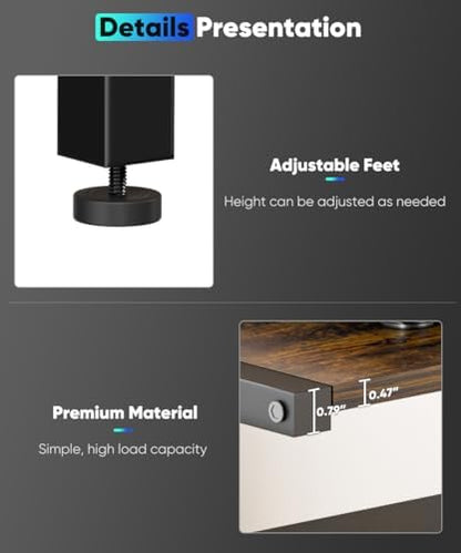 4-tier wooden media stand, av media stand corner, side view