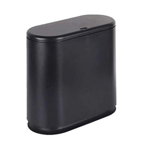 IEEK Plastic Trash Can with Press Top Lid, 3.2 Gallon /12 Liter Garbage Can by IEEK