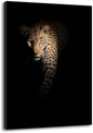 SEVEN WALL ARTS Leopard Wall Art Wildlife Portrait Photography Close-Up Animal Print Framed Artwork for Living Room, Bedroom, or Office Decor, 24"x36"