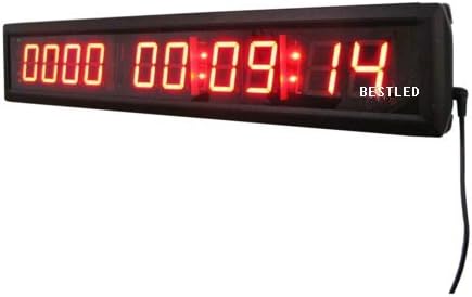 BESTLED Red Days Countdown Clock 10 Digits Count up 10000 Days Hours Minutes by BestLED