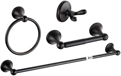 8 piece bathroom accessory set(adjustable towel bar, towel on a desk or shelf