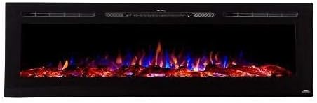 Touchstone Smart Electric Fireplace-The Sideline 84" Wide-in Wall Recessed - Image 4