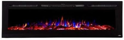 Touchstone Smart Electric Fireplace-The Sideline 84" Wide-in Wall Recessed - Image 4