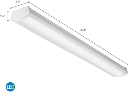Lithonia Lighting 4 Foot LED Light Fixture, Low-Profile LED Wraparound Flush - Image 7
