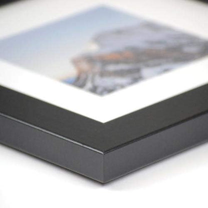 Frame It Easy 33 x 10 Black Wood Frame - Image 3