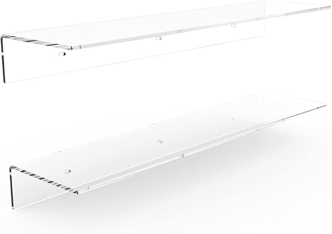 24 Inches Clear Floating Shelves - Image 8