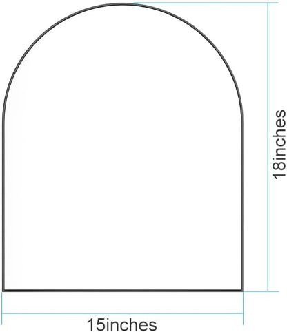 15x18 Inch Compact Black Arched Mirror Perfect - Image 2