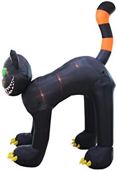 11 Foot Tall Animated Halloween Inflatable Black Cat