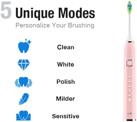 7AM2M Ultrasonic Pink Electric Toothbrush - Image 5
