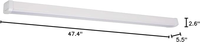 Lithonia Lighting 4 Foot LED Light Fixture, Low-Profile LED Wraparound Flush - Image 11