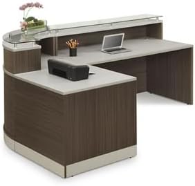 NBF L Shaped Modern Reception Desk - Image 2