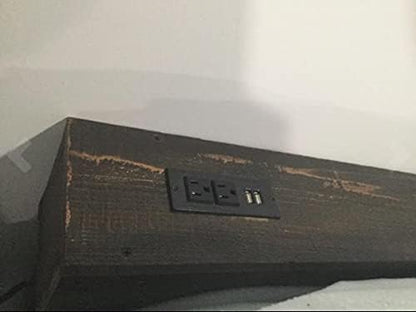 Desktop Power Strip with 2 Outlets 2 USB 2.1A Insert Mounting Built in Desk - Image 9