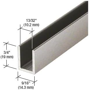 Brixwell SDCD3812BN-CCP18 Brushed Nickel Frameless Shower Door Aluminum Deep - Image 2