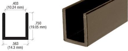 Brixwell SDCD380RB-CCP18-XCP10 Oil Rubbed Bronze 3/8" Fixed Panel Shower Door - Image 6