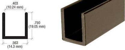 Brixwell SDCD380RB-CCP12-XCP5 Oil Rubbed Bronze 3/8" Fixed Panel Shower Door - Image 6