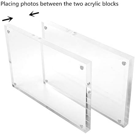 CY craft Acrylic Business License Frame for 4x9 Business License Certificate Desk/Table Top Display,Clear Panoramic Photograph Picture Frame(Full Frame 4x10 Inch),Pack of 1