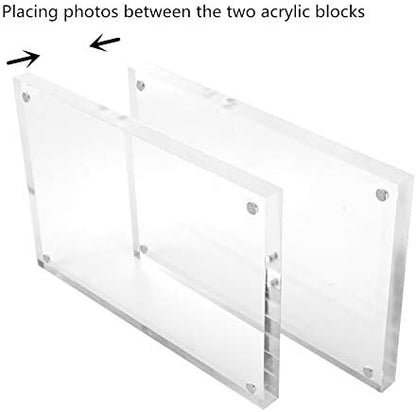 CY craft Acrylic Business License Frame for 4x9 Business License Certificate Desk/Table Top Display,Clear Panoramic Photograph Picture Frame(Full Frame 4x10 Inch),Pack of 1