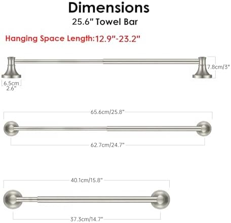 besy towel racks for bathroom wall mounted bath, view 9