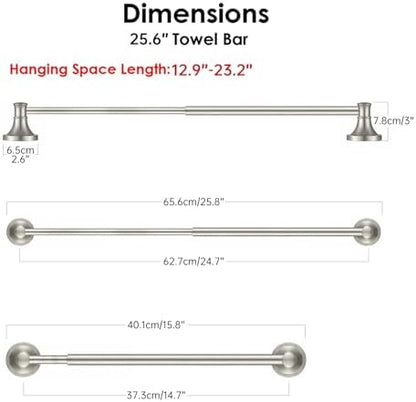 besy towel racks for bathroom wall mounted bath, view 9