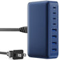 USB C Charger 300W USB C Charger Block, 8-Ports GaN IV Fast Charging Station Hub by GKUTW