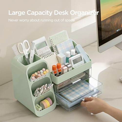 hblife desk organizer with pen pencil holder for shown in use