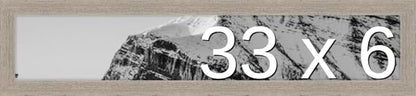 Frame It Easy 33 x 6 Rustic Gray Wood Frame by FrameItEasy