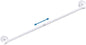 Magnetic Curtain Rod for Metal Door 16"-28", Magnet Cafe Curtain Rod For Small Window No Drill Rods Magnetic Sash Rods, White, 1 Pack