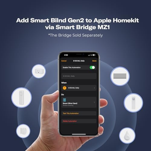 thirdreality zigbee smart blind gen2, motorized 100% blackout on a desk or shelf