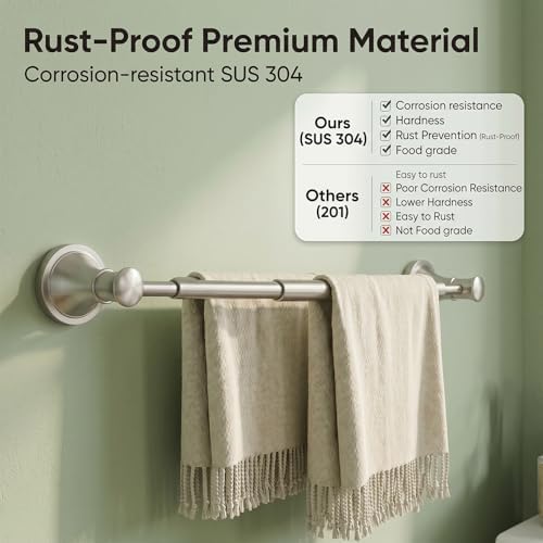 besy towel racks for bathroom wall mounted bath, close-up detail