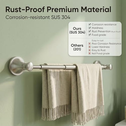 besy towel racks for bathroom wall mounted bath, close-up detail