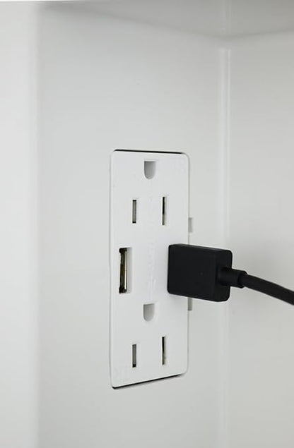 DATA COMM Electronics 45-0231-WH USB Recessed Media Outlet Box, In-Wall Cable - Image 2