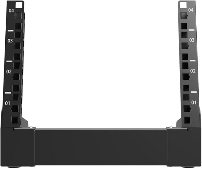 QiaoYoubang 10 inch Small Desktop Network Rack, 4U Mini Open Frame Desktop - Image 2