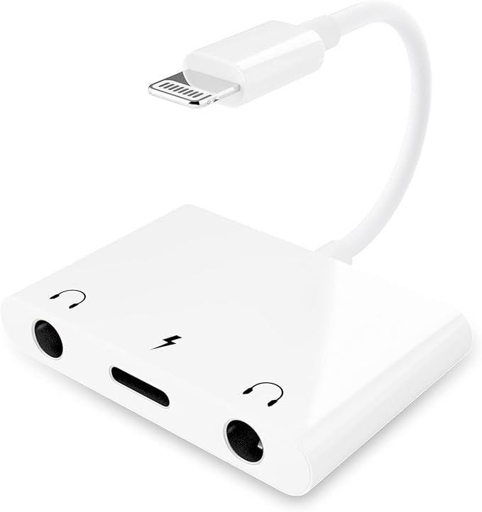 Unitrox 3 in 1 Dual 3.5mm Headphone Jack Adapter by Unitrox