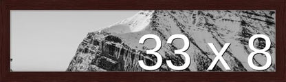 Frame It Easy 33 x 8 Merlot Wood Frame by FrameItEasy