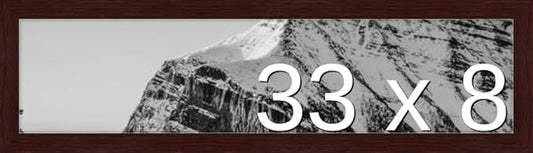 Frame It Easy 33 x 8 Merlot Wood Frame by FrameItEasy
