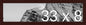 Frame It Easy 33 x 8 Merlot Wood Frame by FrameItEasy