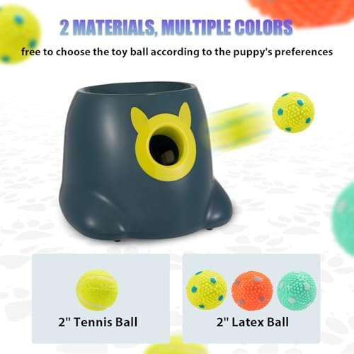 automatic ball launcher for dogs, dog fetch ball showing dimensions