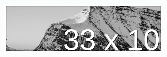 Frame It Easy 33 x 10 White Wood Frame by FrameItEasy