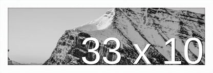 Frame It Easy 33 x 10 White Wood Frame by FrameItEasy