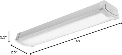 Lithonia Lighting 4 Foot LED Light Fixture, Low-Profile LED Wraparound Flush - Image 10